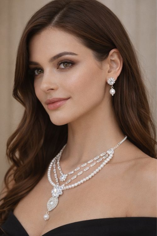 Ivory Grace Pearl Necklace Set