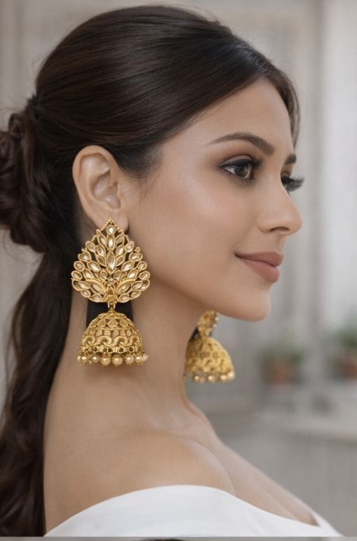 Suvarna Vriksha Gold Jhumkas