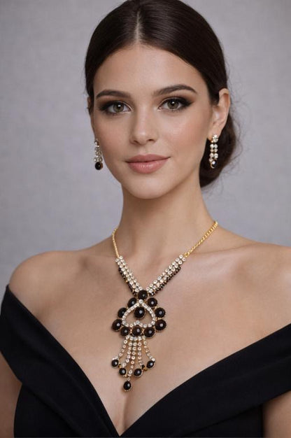 AGM Luxe Noir Empress Necklace Set