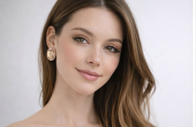 AGM Luxe Aurora Oval Stud Earrings