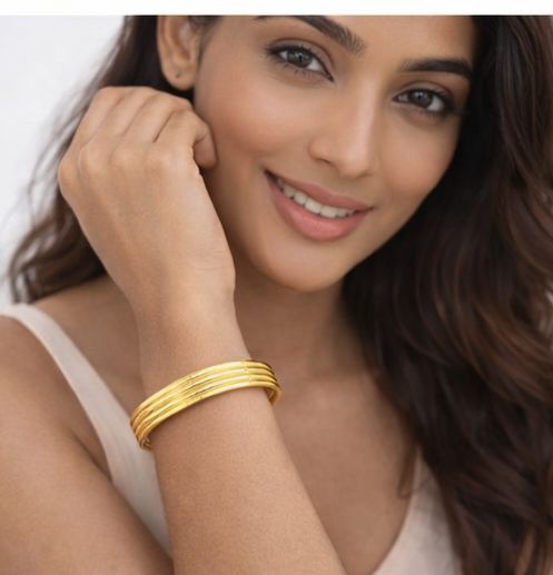 AGM Luxe Solène Gold Bangles