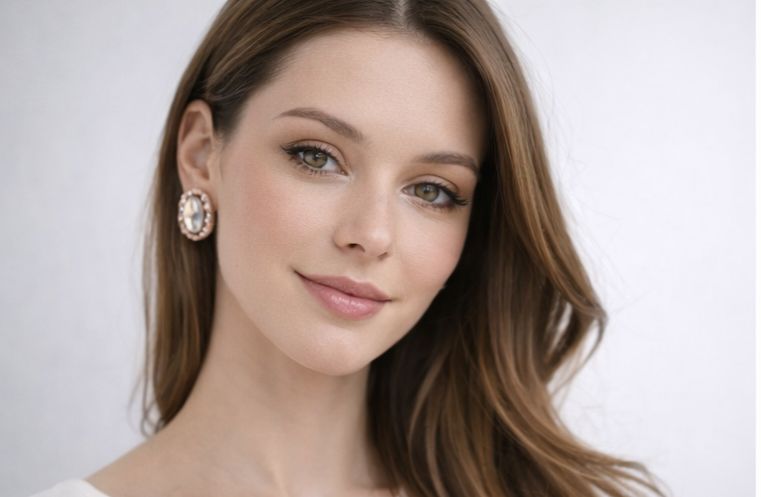 AGM Luxe Crystal Halo Stud Earrings