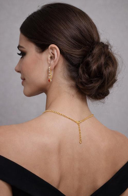 AGM Luxe Crimson Royal Necklace Set