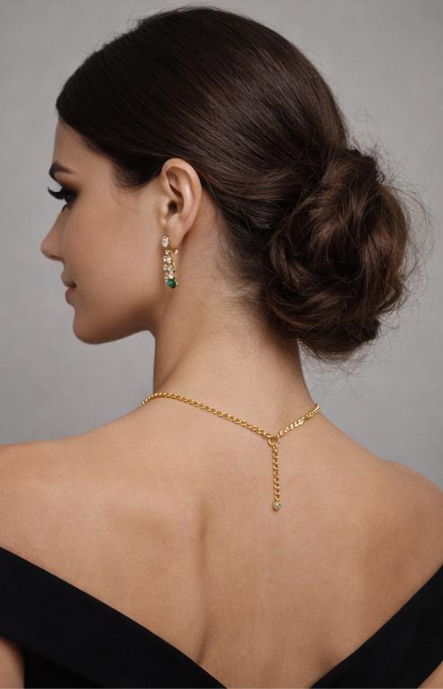 AGM Luxe Emerald Majesty Necklace Set