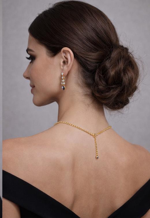 AGM Luxe Sapphire Royale Necklace Set