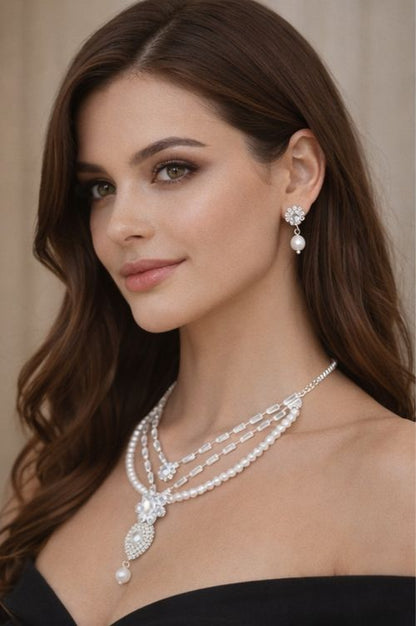 Ivory Grace Pearl Necklace Set