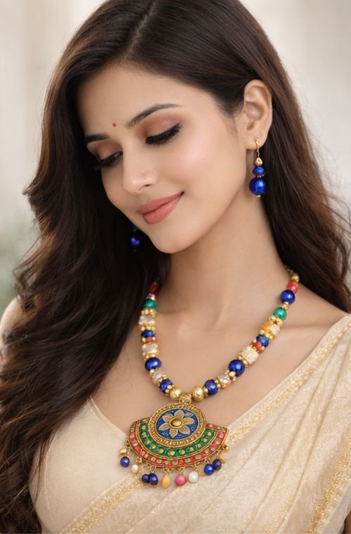 Royal Neelam Heritage Statement Necklace